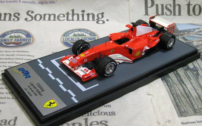 ★絶版*BBR*1/43*Ferrari F2004 Press Version 2004/1/26*フェラーリ≠MR