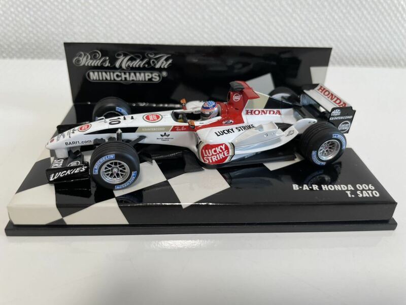 1/43 ミニチャンプス BAR ホンダ 006 佐藤琢磨 タバコ仕様