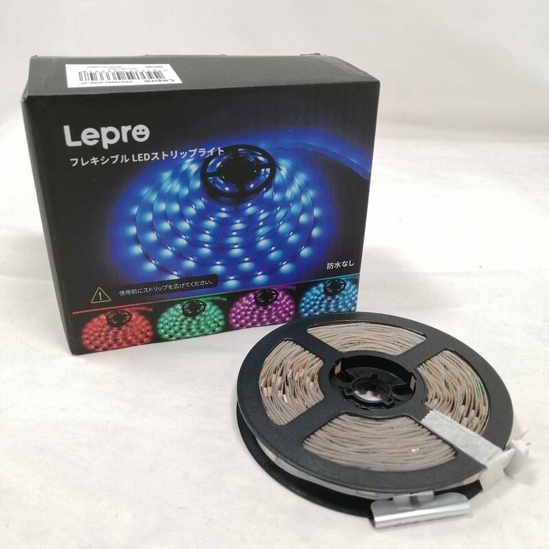 Lepro LEDテープライト 5m 屋内用 調光調色 カラーDIY 超高輝度 間接照明 両面テープ 切断可能【アウトレット】a07606