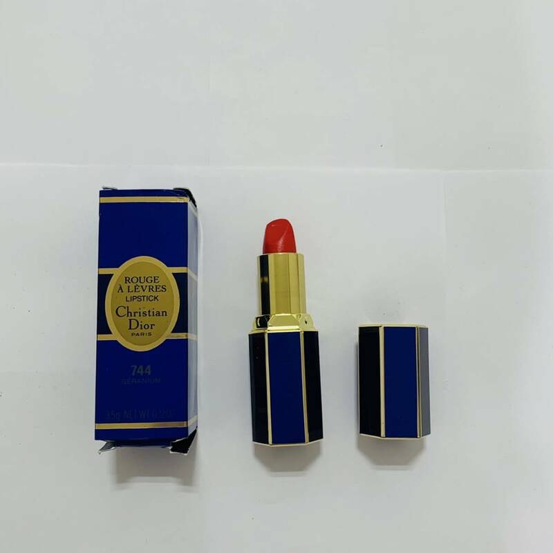 #986 Christian Dior PARIS ディオール 口紅 アメニティー 3.5ｇ 744 インテリア 箱付き 現状保管品