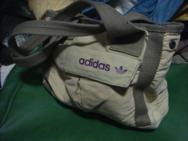 1810adidasアディダス帆布キャンバスMINIミニトートBAGバッグ鞄ARMY