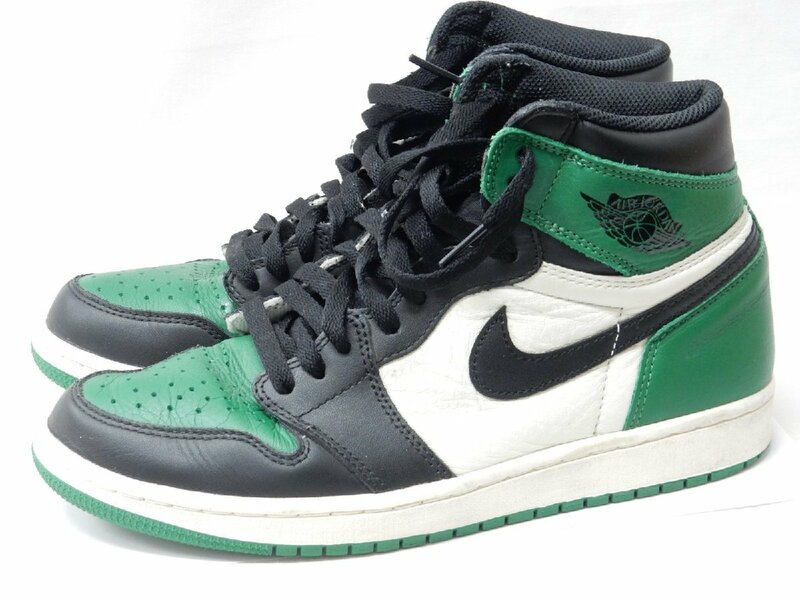 2018年製 26.5cm NIKE ナイキ AIR JORDAN 1 RETRO HIGH OG PINE GREEN US8.5 エアジョーダン1 OG パイン グリーン 555088-302