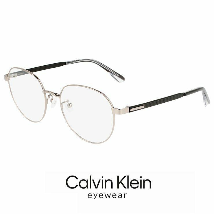 新品 カルバンクライン メガネ ck22107lb-014 calvin klein 眼鏡 ck22107lb ラウンド ボストン 型 チタン メタル フレーム 丸メガネ