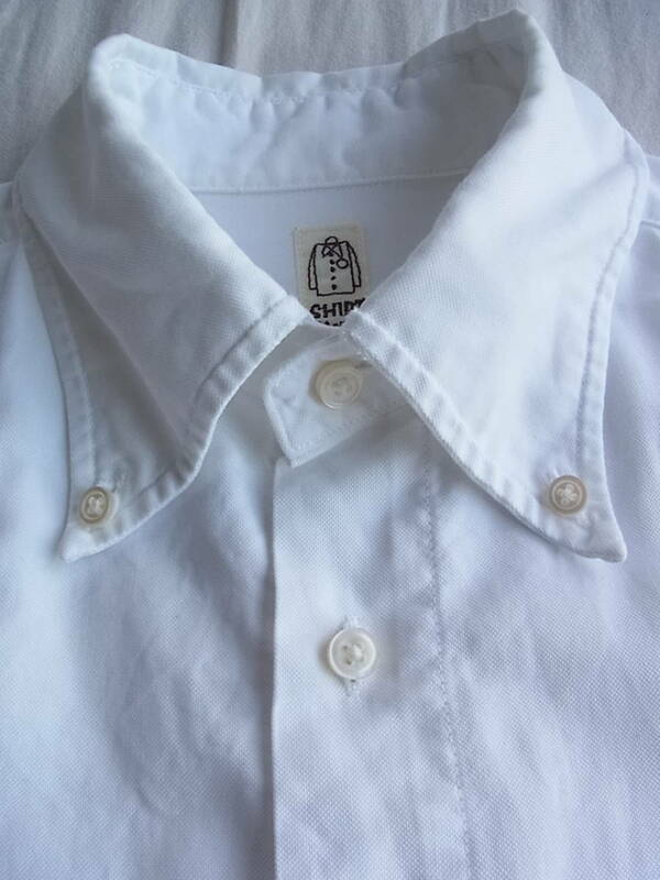 KATO' SHIRT カトー シャツ　コットオックス素材　ボタンダウンシャツ　サイズ S ホワイト