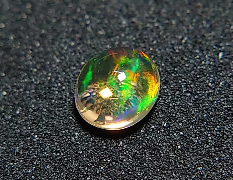 極美品！　メキシコオパール　0.32ct オーバル　カボション　ルース（LA-5572）