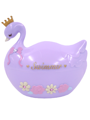 SWIMMER★スイマー★夢みるスワンケース　パープル　　ゆめかわいい文具雑貨　姫 R38