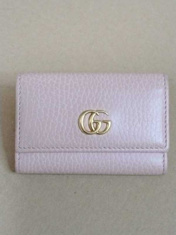 中古 Gucci グッチ 6連キーケース レザー GGロゴ キーケース ピンク GUCCI pink leather keycase 送料無料
