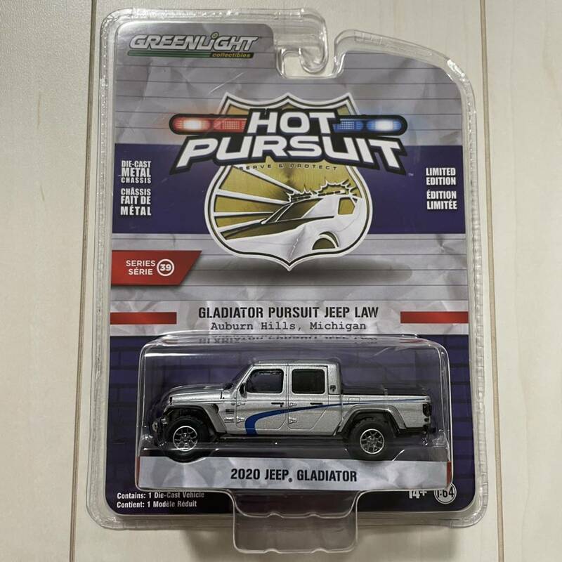 ★グリーンライト★ Jeep Gladiator ジープ グラディエーター Greenlight Hot Pursuit ホットパシュート ミニカー ポリスカー 警察車両