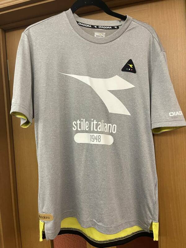 値下げ交渉承ります DIADORA ディアドラ フットサル サッカー 吸汗速乾 ポリエステル メッシュ メンズ L TP4586