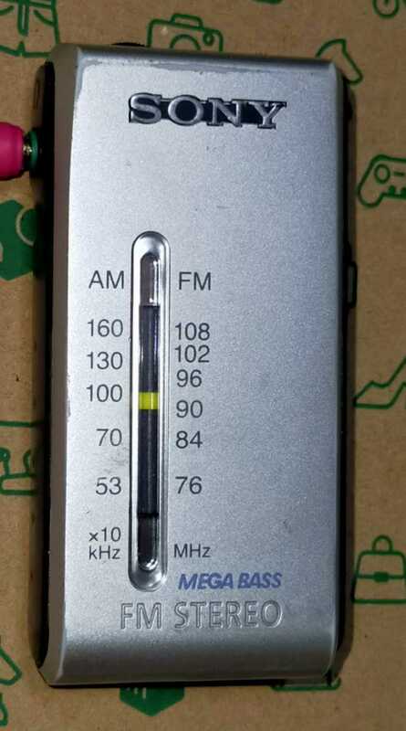 SRF-S86 ソニー 美品 受信確認済 完動品 ワイドFM AM FM ポケットラジオ ライターサイズ 軽量 通勤 防災 出張 ウォーキング 運動 236650