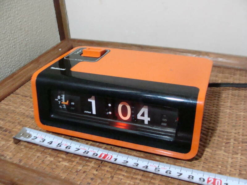 ナショナル　ヤングスヤスヤ TG02 パタパタ時計 松下電工 50/60Hz 通電確認済み　ジャンク