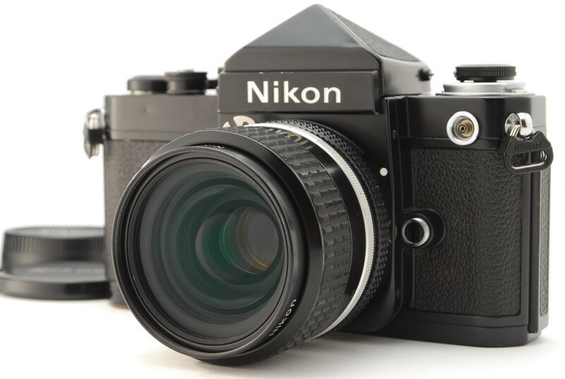 Nikon ニコン F2 アイレベル ブラック フィルム一眼レフカメラ ボディ + Ai-s Nikkor 35mm F2 レンズ (oku773)