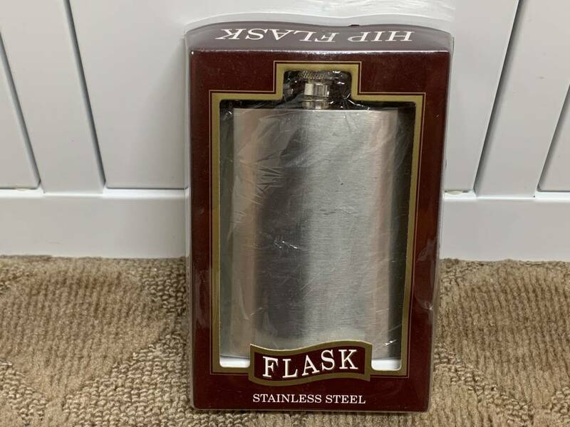 POCKET-FLASK STAINLESS STEEL 8oz アウトドア＆キャンプ