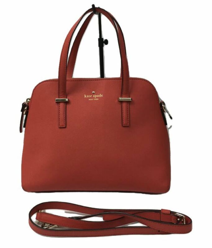 ケイトスペード kate spade 2way レザー ショルダーバッグ レッド 正規取扱店購入 状態良好 美品 おすすめ！