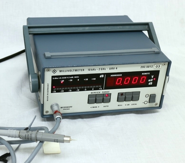 【正常動作品】Rohde&Schwartz URV04 -03 100K-1GHz 700uV-10V ミリボルトメータ