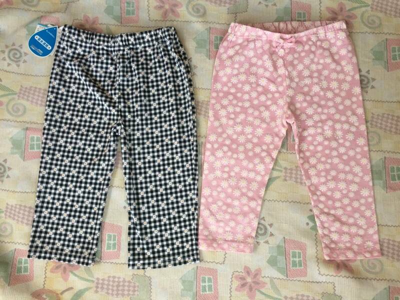 女の子 パンツ ２点　子供服 可愛いピンク　花柄　１２０ｃｍ　美品　 