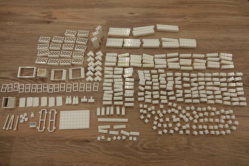 LEGOブロック　白　28種類　386ピース