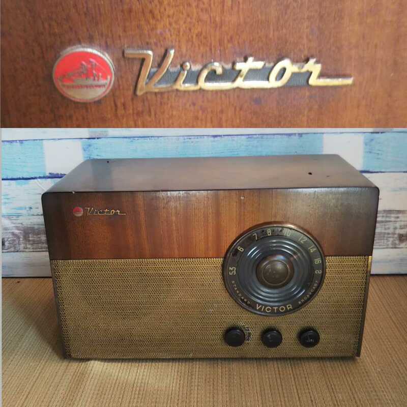 【動作品】古い真空管ラジオ ビクター 5RS-7B Victor 昭和レトロ アンティーク 現状品