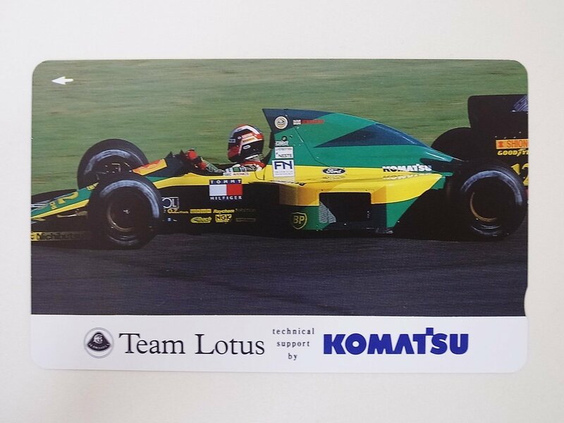 【2-106】　テレカ　Team Lotus　KOMATSU　F1　テレホンカード