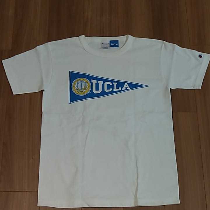 CHAMPION UCLA COLLEGE T-Shirt PENANT MadeInUSA White SizeMチャンピオン カレッジ Tシャツ