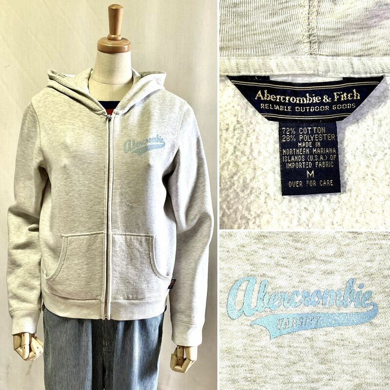 Abercrombie & Fitch ジップパーカー Size M