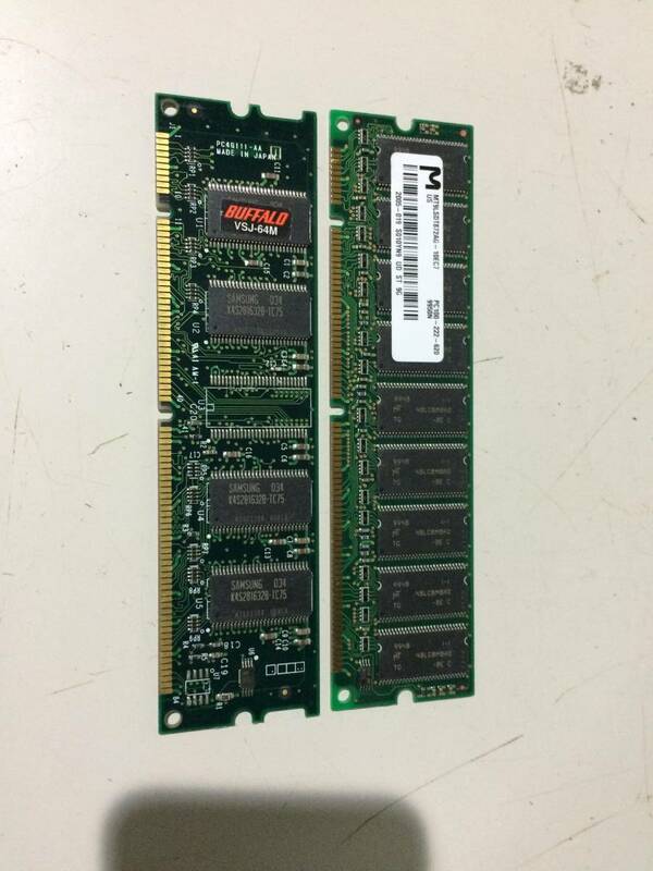 中古品 DIMM PC100-64M 128MB(64M*2) 現状品
