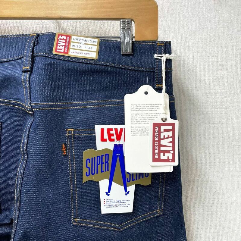 w30 未使用 定価3万 LVC Levi's 606 黒タブ ビッグE ブルガリア製 リジット インディゴデニム ジーンズ リーバイス レプリカ ビンテージ