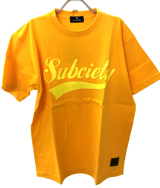 新古品　Subciety　サブサエティ　Tシャツ　オレンジ　メンズ　Mサイズ　綿100%　E-088