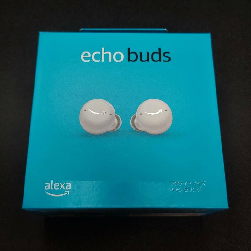 Echo Buds (エコーバッズ) 第2世代 グレーシャーホワイト 充電ケース(ワイヤレス充電非対応)
