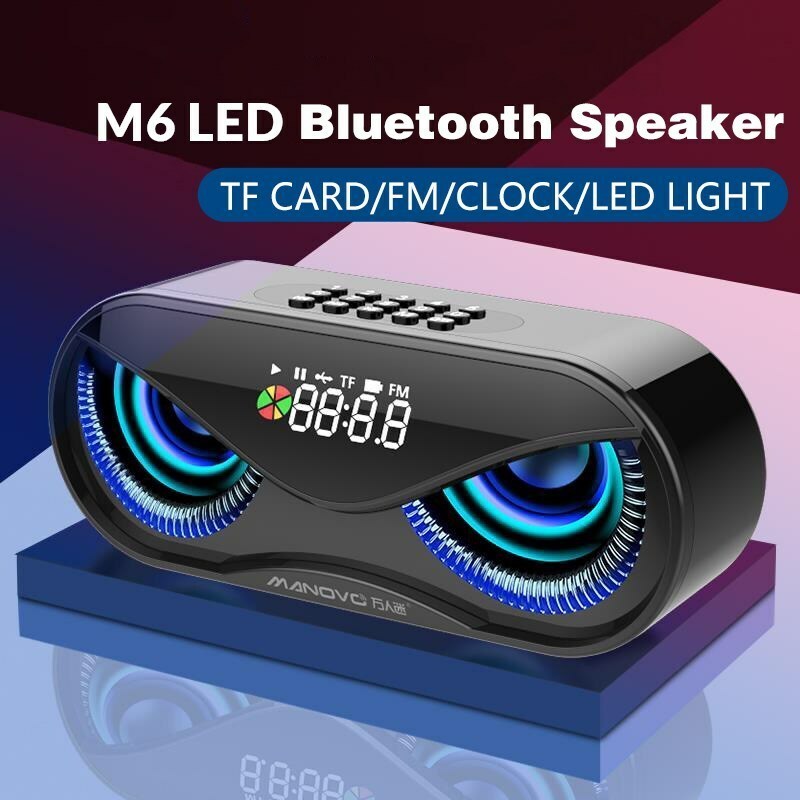 お得 LEDワイヤレスポータブルBluetoothスピーカー全3色 スピーカー ワイヤレス ポータブル Bluetooth ラジオ 目覚まし時計 LED USB