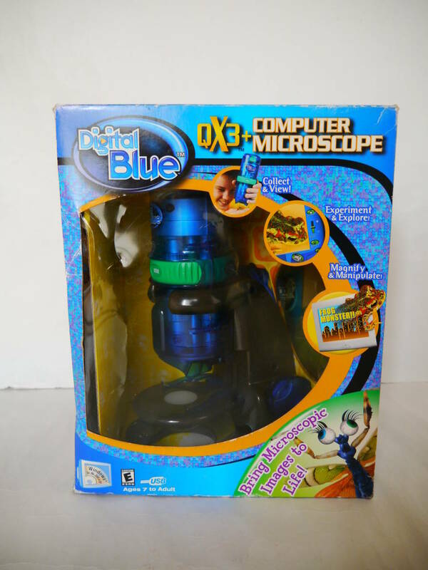 【中古】デジタルブルー 顕微鏡 コンピュータ マイクロスコープ/Digital Blue QX3+Computer