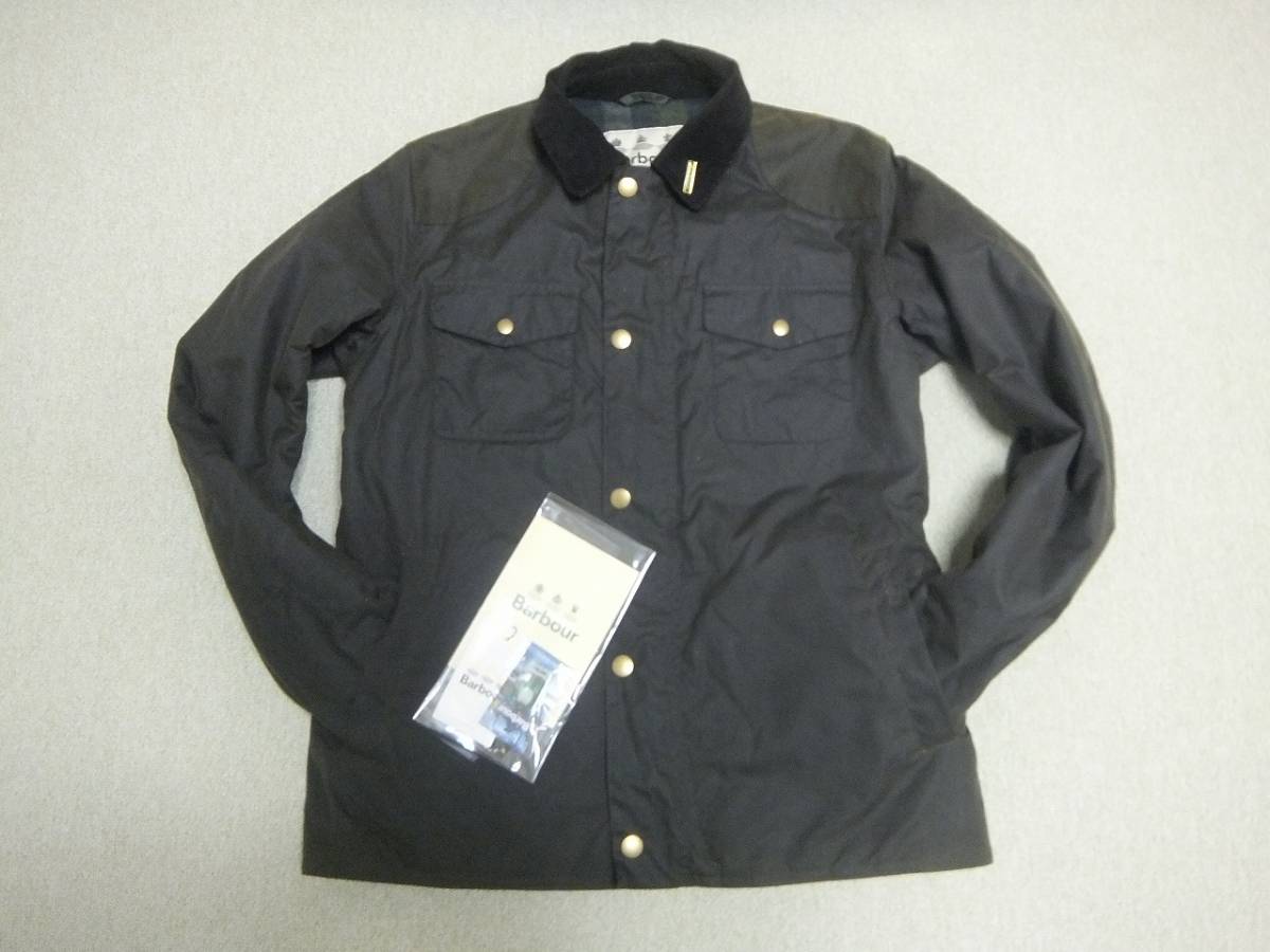 美品 激渋 Barbour バブアー ビンテージ加工 胸ポケット ハンティングジャケット ダウンJKT 38 M カーキ ブラウン 襟バッチ 取扱説明書