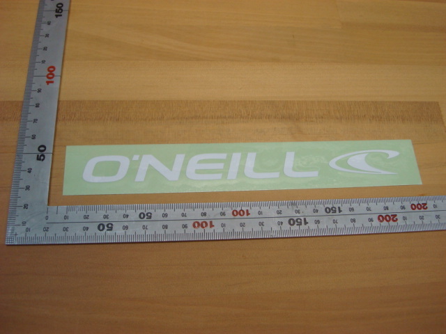 新品O’NIELL WAVE STICKER（オニールウエイブステッカー） 18cm（カッティングタイプ） GO-1430 ホワイト