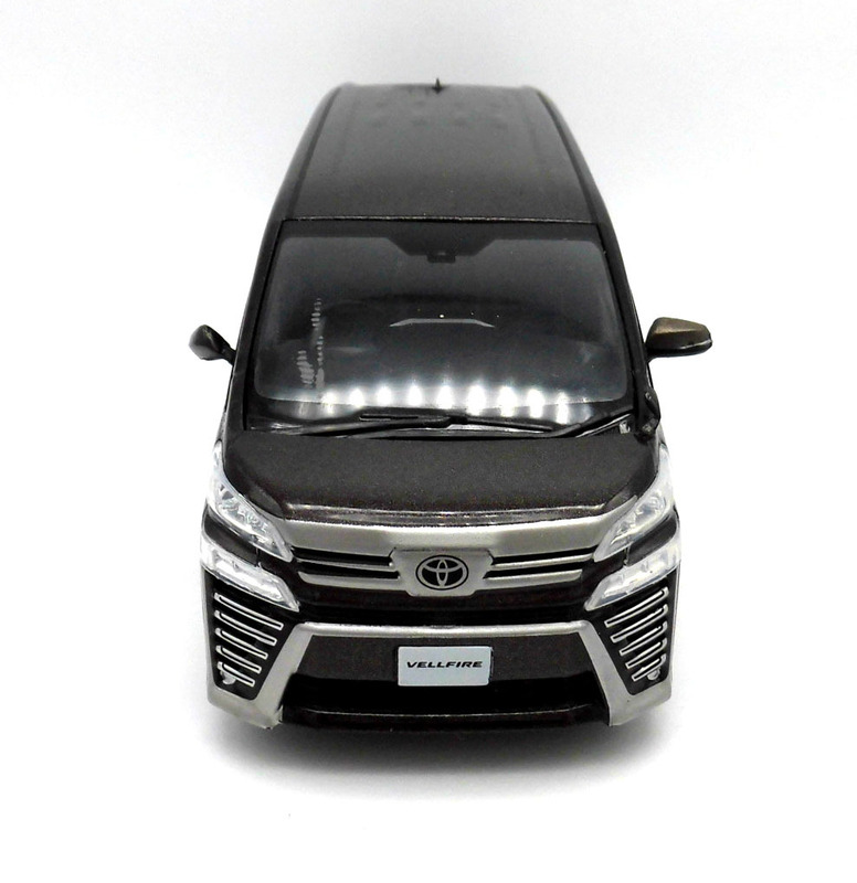 美品 TOYOTA トヨタ 非売品 VELLFIRE ヴェルファイア 1/30 ダイキャストカー 4X7 グラファイトメタリック ミニカー 色見本