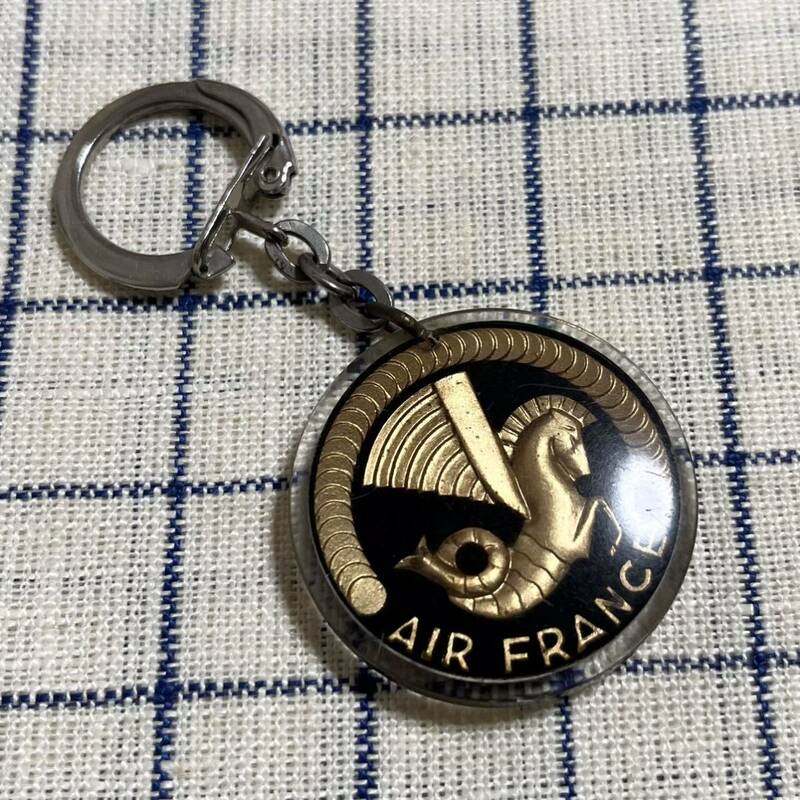 60年代　AIR FRANCE エールフランス　キーホルダー　シーホース