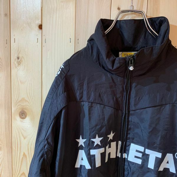 [KWT2291] ATHLETA ウインドブレーカー メンズ ブラック M 60