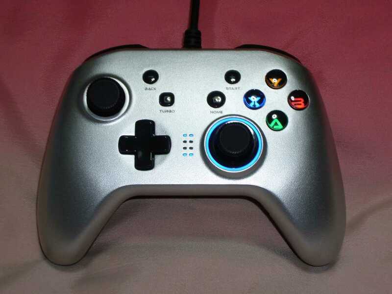 ゲームコントローラー PC ゲームパッド シルバー　Xinput PS3 Android Switch