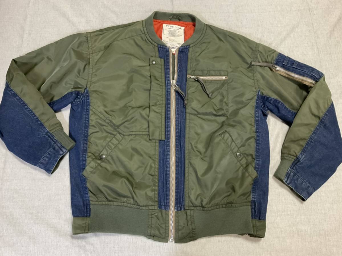 ビッグサイズ AVIREX / アヴィレックス TYPE BLUE / COMBINATION MA-1 / コンビネーション MA-1 / サイズ 2XL / 未使用 / A1353