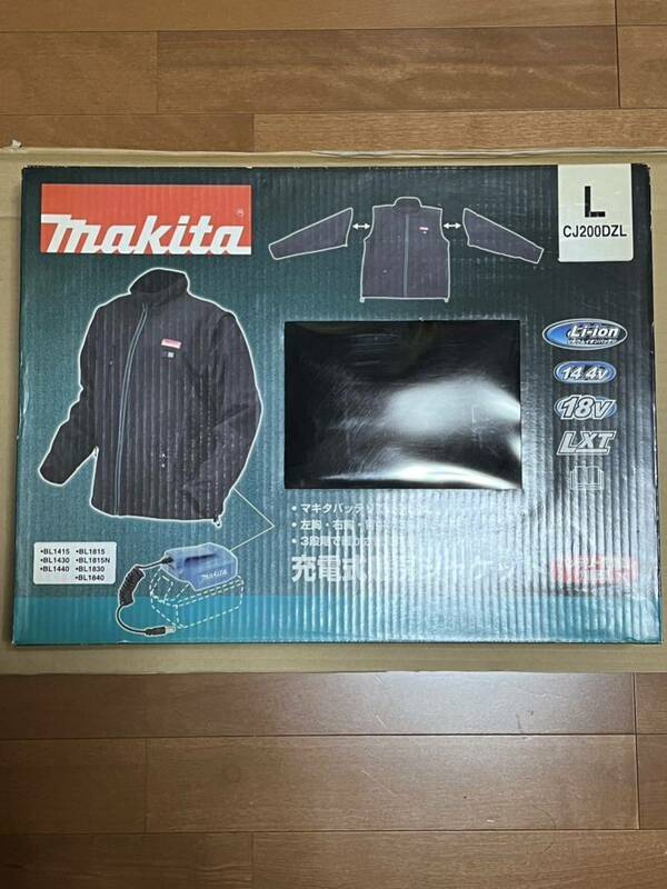 MAKITA RECHARGEABLE HEATING JACKET CJ200DZL(Black)(L)(battery holder with)(genuine)(end of production) 2018 vintage rare