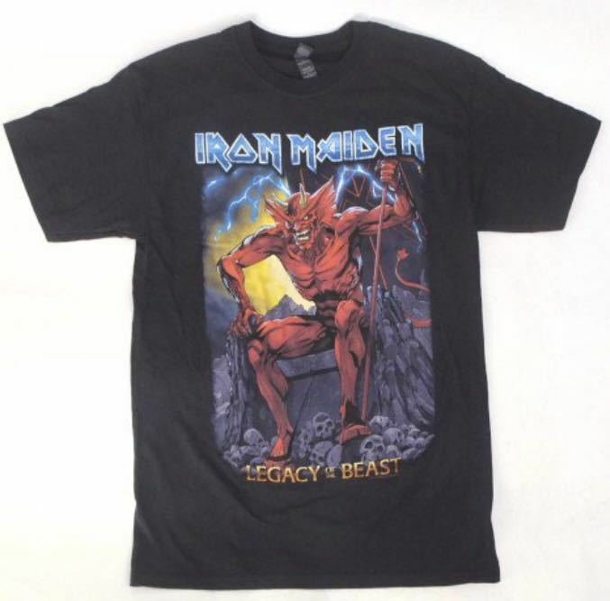 IRON MAIDEN アイアンメイデン LEGACY OF THE BEAST Tシャツ ブラック M バンドTシャツ 半袖