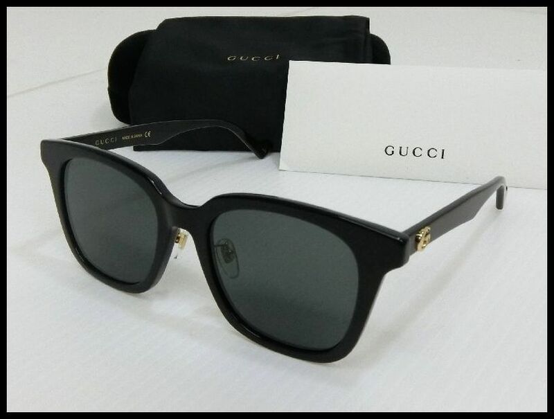 ★C-734★未使用品！ GUCCI グッチ GG1000SK 001 サングラス ブラック 度無し GGマーモント