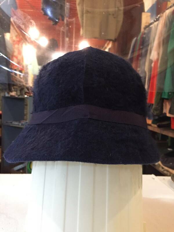 70's 80's 90's Euro vintage MADE IN UNITED KINGDOM KANGOL Fur Hat イギリス製 ビンテージ カンゴール ラビット ファーハット 黒タグ