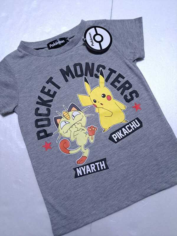 新品 未使用 ポケットモンスター ピカチュウ　ニャース 120 半袖　Tシャツ 部屋着 ルームウェア 即決 送料無料 パジャマ　レア