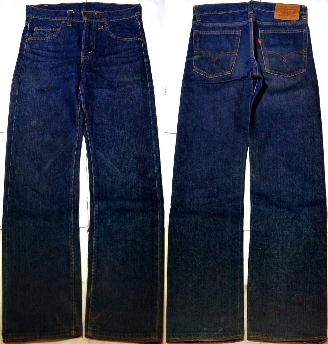 v240/LEVIS805ビッグE★60'sヴィンテージ 極上　濃紺　両耳にロック！