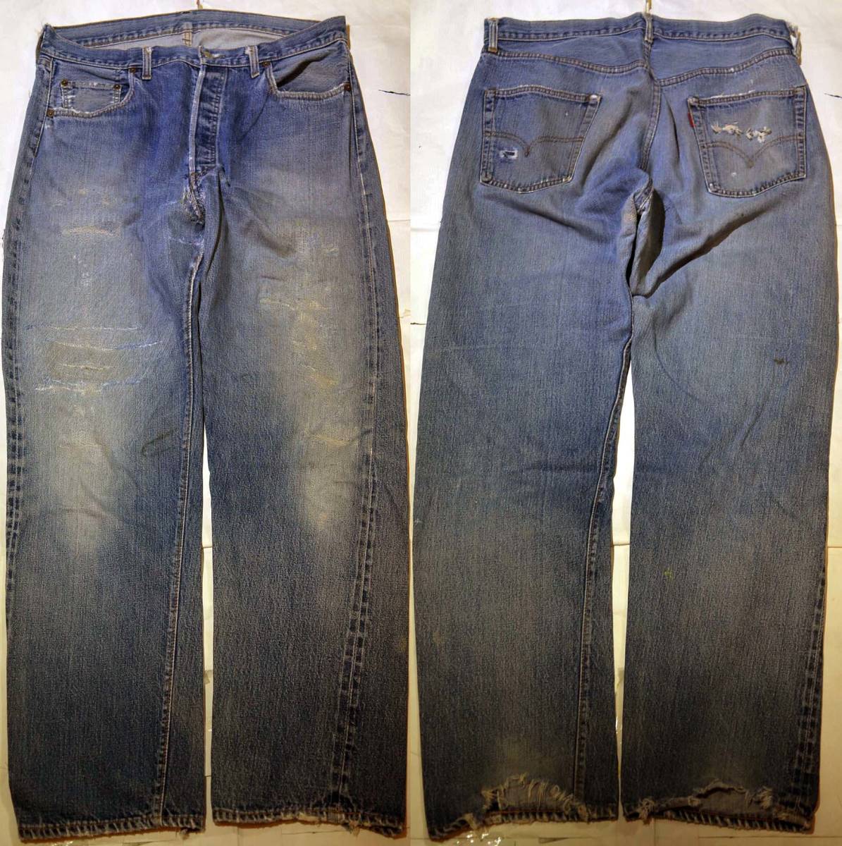 v239/LEVIS501 66前期 ヴィンテージ イエロー多数 色落ち抜群！