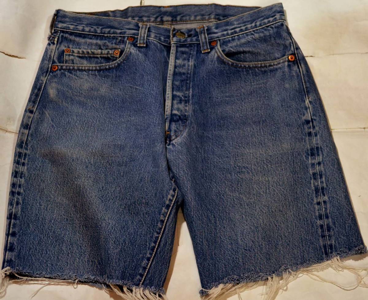 v191/LEVIS501赤耳 カットオフ ヴィンテージ 極上！バレンシア
