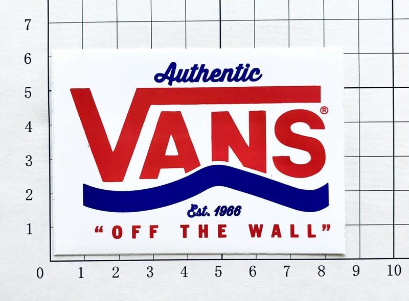 VANS OFF THE WALL EST1966 AUTHENTIC Classicステッカー バンズ オフザウォール 設立1966 本物クラッシック ステッカー ラスト１枚