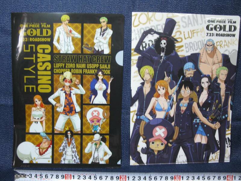 ONE PIECE FILM GOLD　ワンピース　クリアファイル　2枚　送料無料