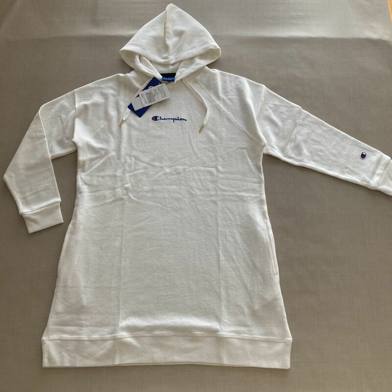 新品・未使用　チャンピオン　ロングシャツ　◆ L ◆ CW-SS418 ホワイト　ワンピース
