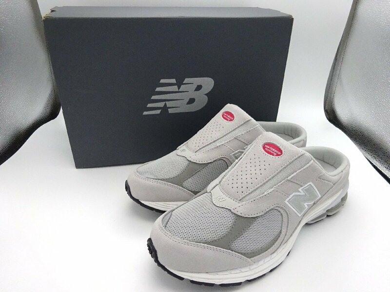 P26537N【未使用】New Balance ニューバランス M2002RMA グレー US10 28.0cm ミュール サンダル スリッポン メンズ 箱有り シューズ 靴